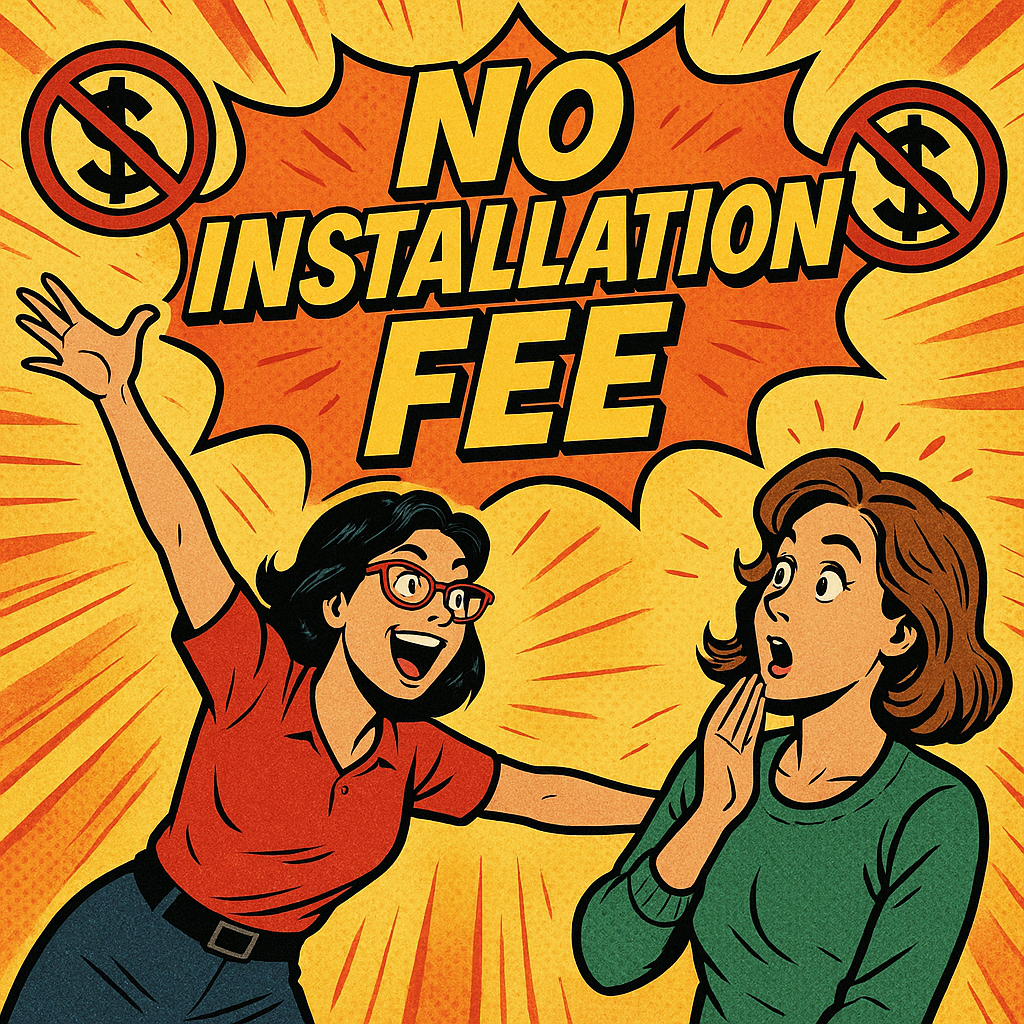No Installation Fee