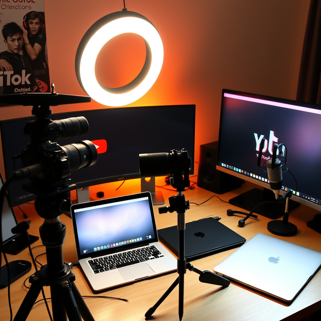 Content creator workspace