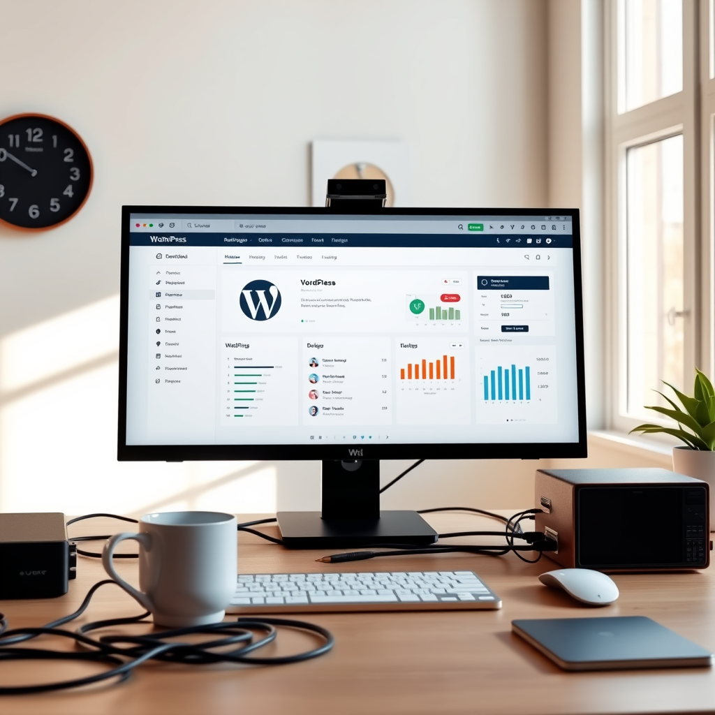 Clean WordPress dashboard setup