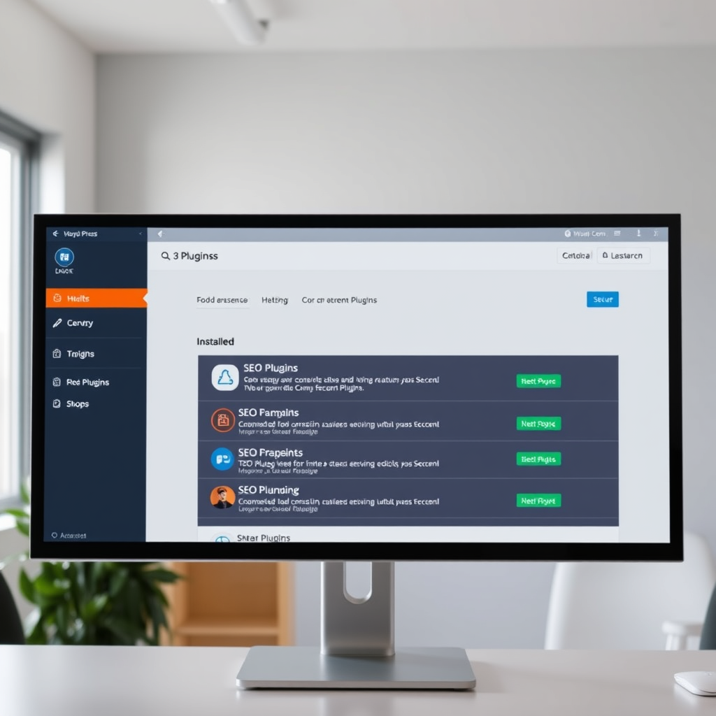 WordPress plugin management dashboard