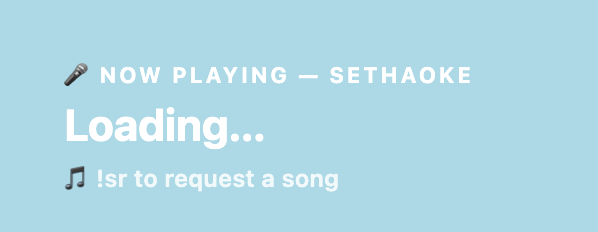 SETHaoke OBS Now Playing Overlay